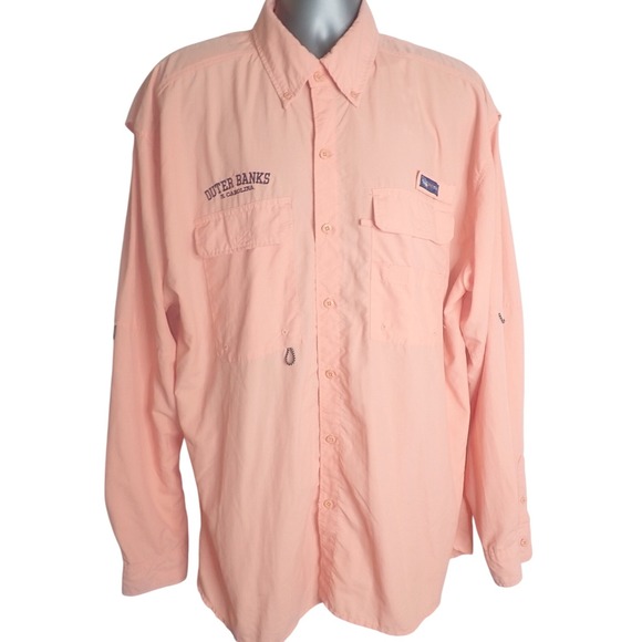 Spicy Tuna Performance Fishing Shirt Mens XXL Outerbanks Embroidered Long Sleeve - Picture 1 of 5
